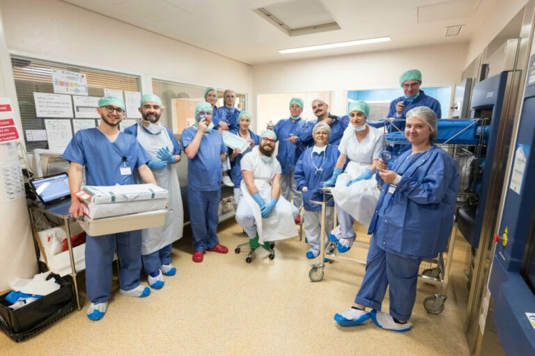 L’équipe de stérilisation de l’Hôpital Privé du Confluent